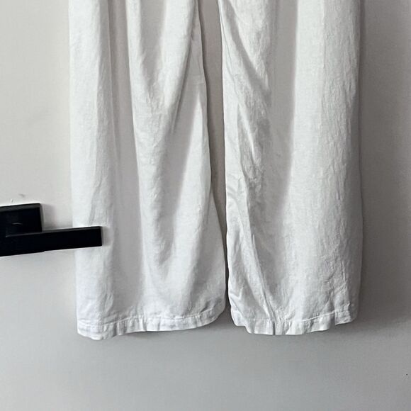Vanilla Star Womens‎ Ivory Drawstring Waist Pull On Wide Leg Pants S - Picture 9 of 9